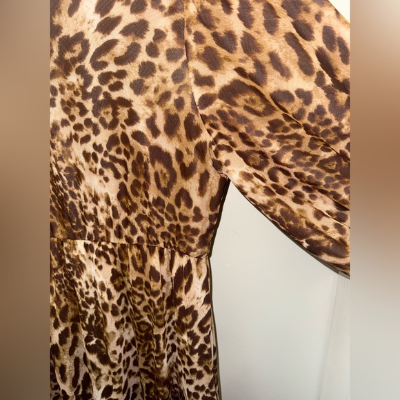 Leopard Print Women's Dress - Picture 4 of 5